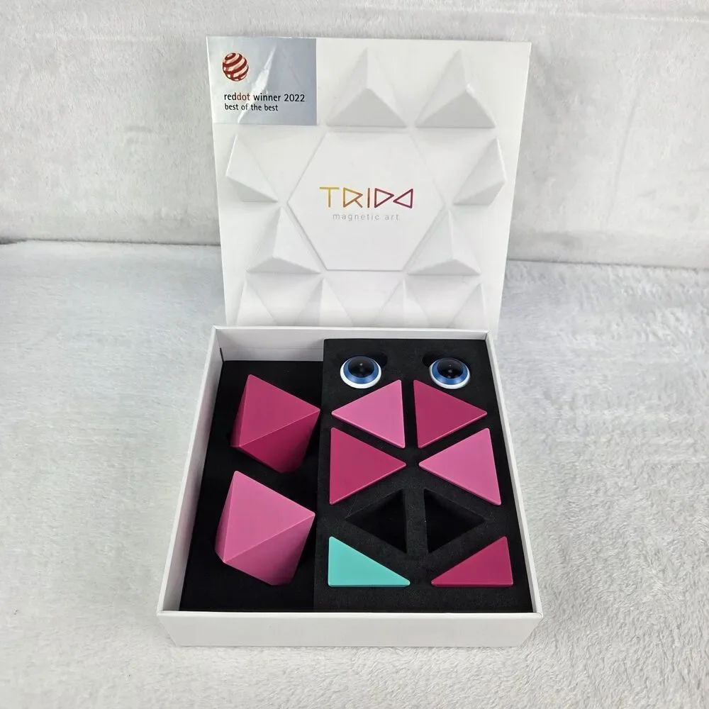 Trido Magnetic Art‎ Small Flamingo Set Missing 2 Pieces With Box And Book